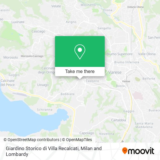 Giardino Storico di Villa Recalcati map