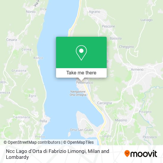 Ncc Lago d'Orta di Fabrizio Limongi map
