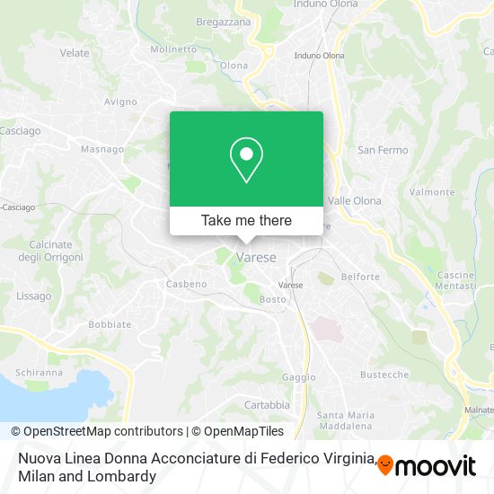 Nuova Linea Donna Acconciature di Federico Virginia map