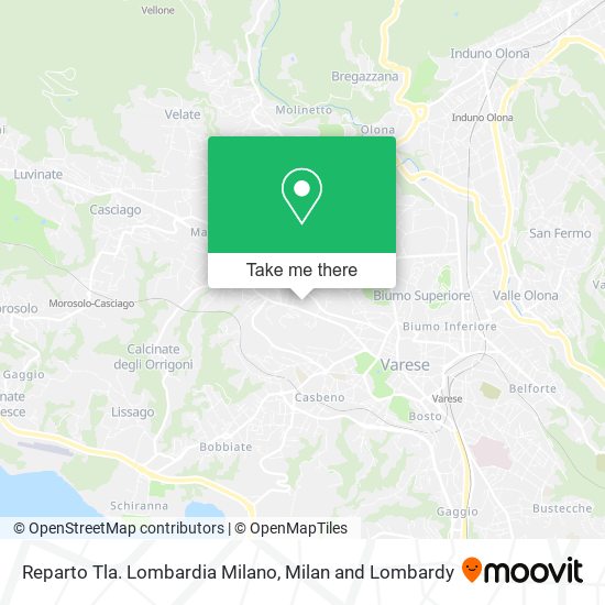 Reparto Tla. Lombardia Milano map
