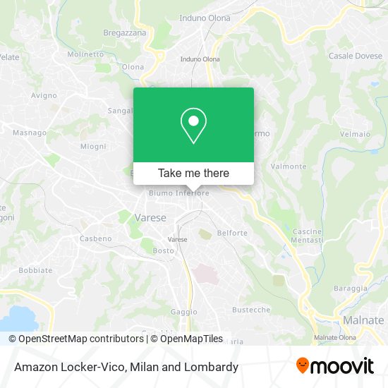 Amazon Locker-Vico map
