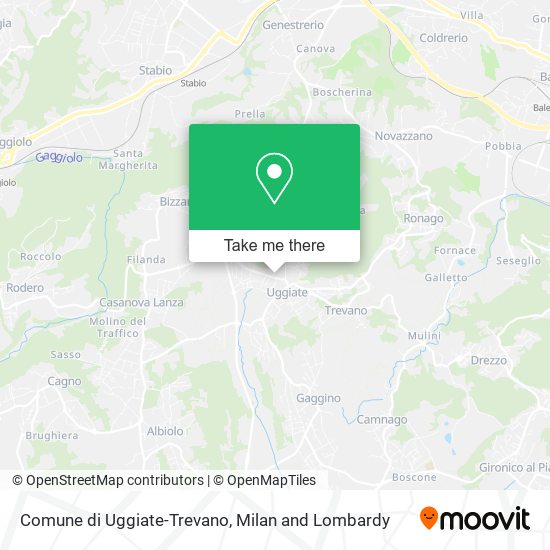 Comune di Uggiate-Trevano map
