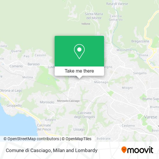 Comune di Casciago map