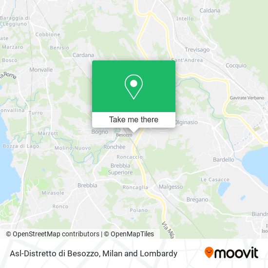Asl-Distretto di Besozzo map