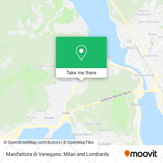 Manifattura di Venegono map