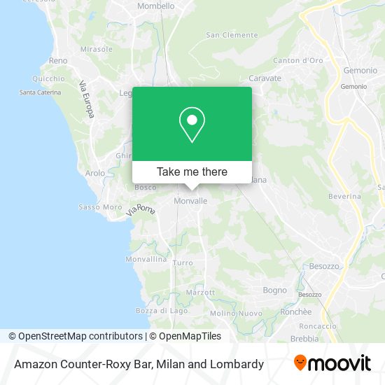 Amazon Counter-Roxy Bar map