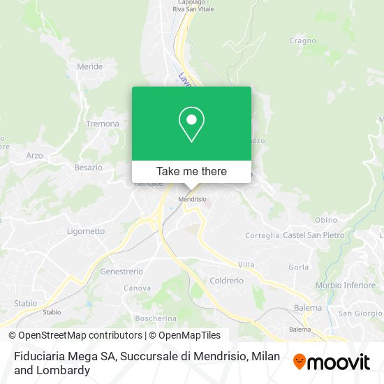 Fiduciaria Mega SA, Succursale di Mendrisio map