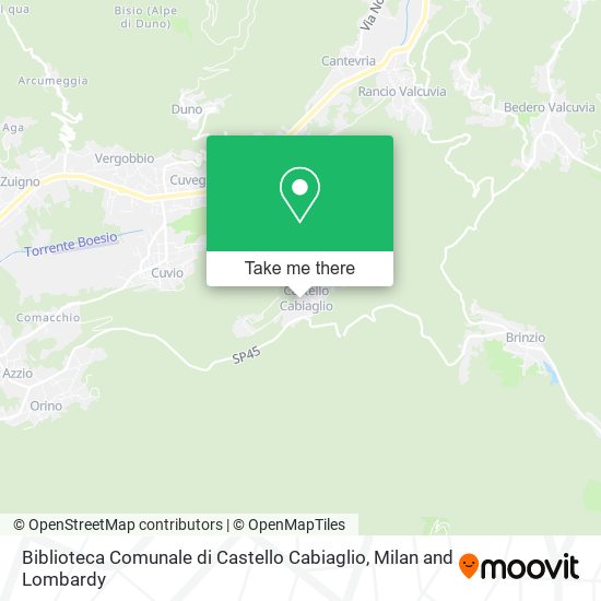 Biblioteca Comunale di Castello Cabiaglio map