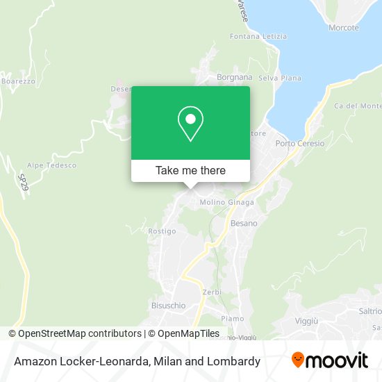 Amazon Locker-Leonarda map