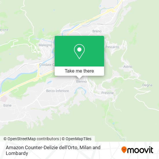 Amazon Counter-Delizie dell'Orto map