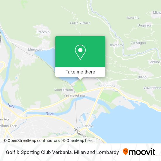 Golf & Sporting Club Verbania map