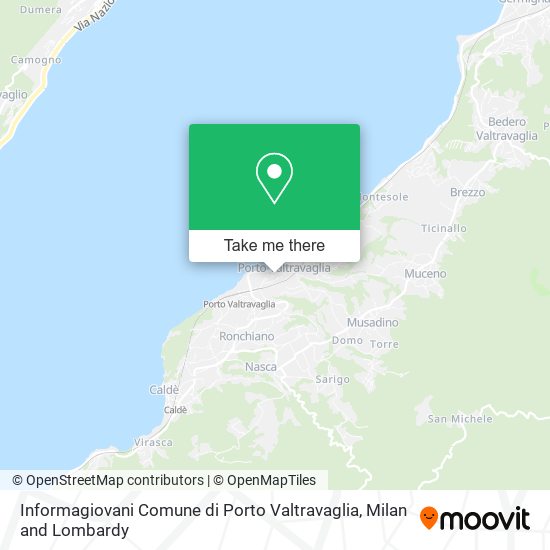 Informagiovani Comune di Porto Valtravaglia map