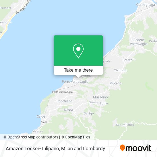 Amazon Locker-Tulipano map