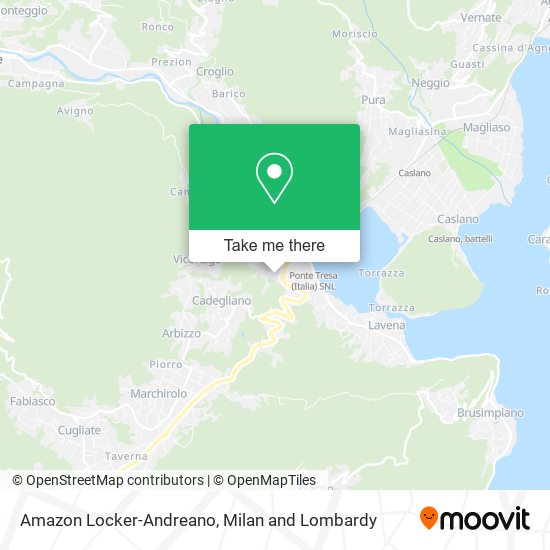 Amazon Locker-Andreano map