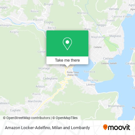 Amazon Locker-Adelfino map