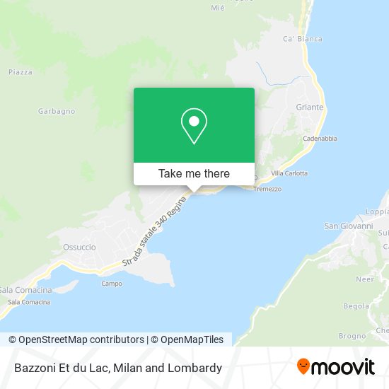Bazzoni Et du Lac map