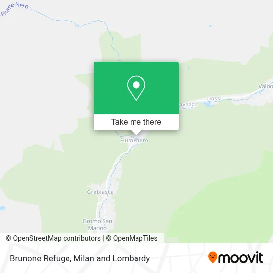 Brunone Refuge map