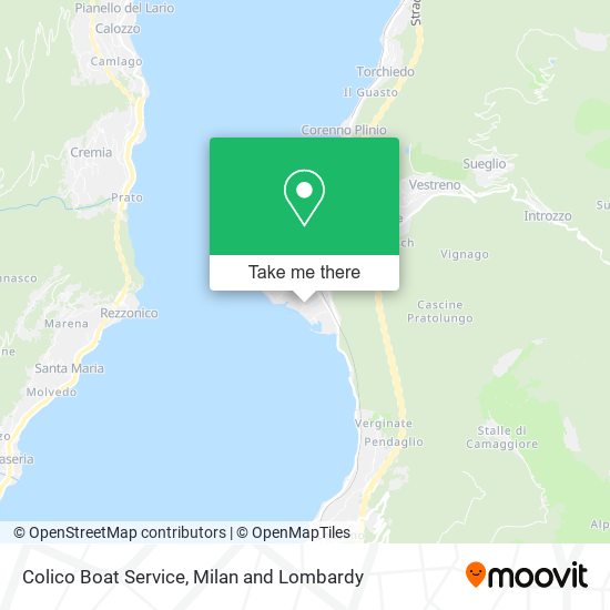 Colico Boat Service map