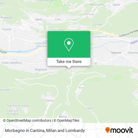 Morbegno in Cantina map