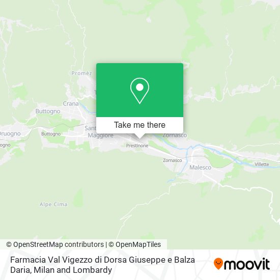 Farmacia Val Vigezzo di Dorsa Giuseppe e Balza Daria map