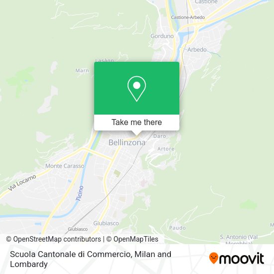 Scuola Cantonale di Commercio map