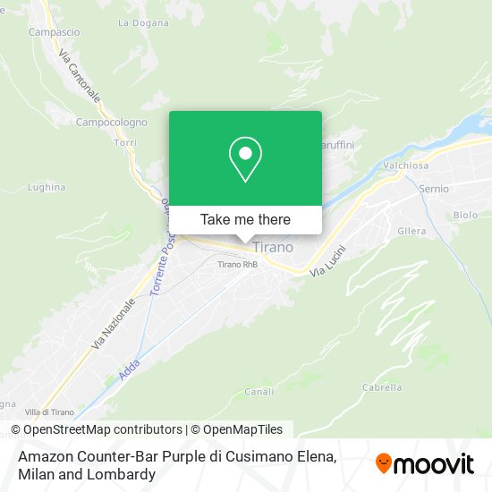 Amazon Counter-Bar Purple di Cusimano Elena map