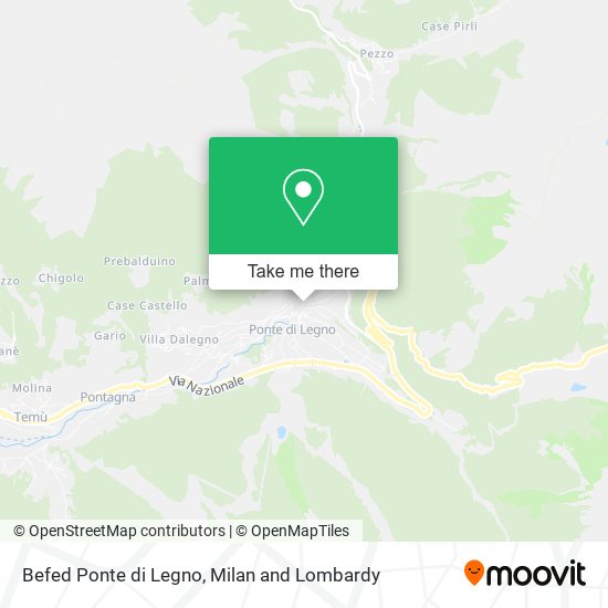 Befed Ponte di Legno map