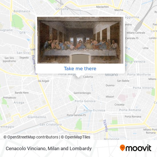 Cenacolo Vinciano map