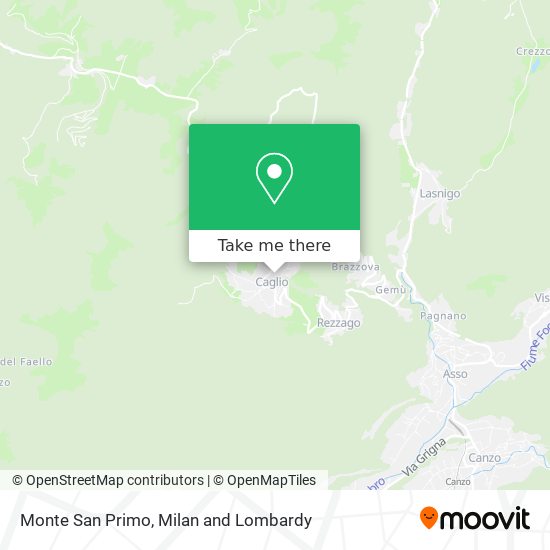 Monte San Primo map