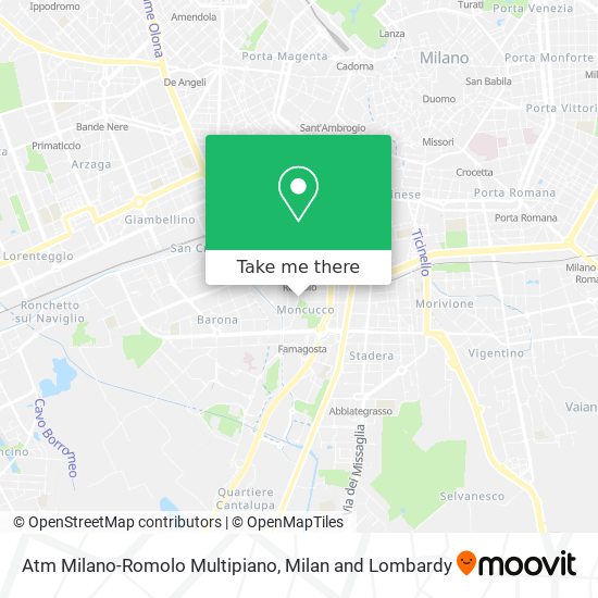 Atm Milano-Romolo Multipiano map