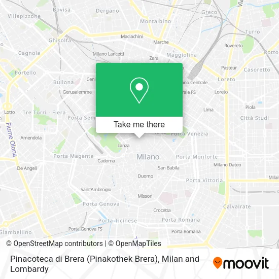 Pinacoteca di Brera (Pinakothek Brera) map