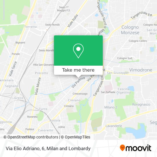 Via Elio Adriano, 6 map