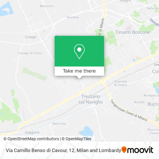 Via Camillo Benso di Cavour, 12 map
