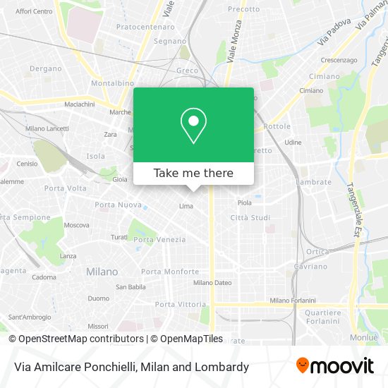 Via Amilcare Ponchielli map