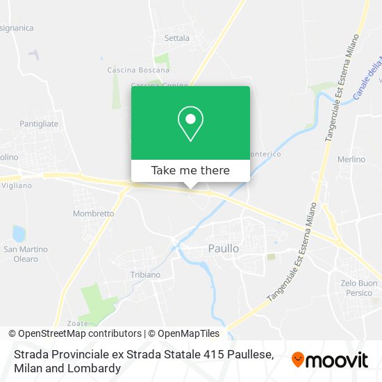 Strada Provinciale ex Strada Statale 415 Paullese map