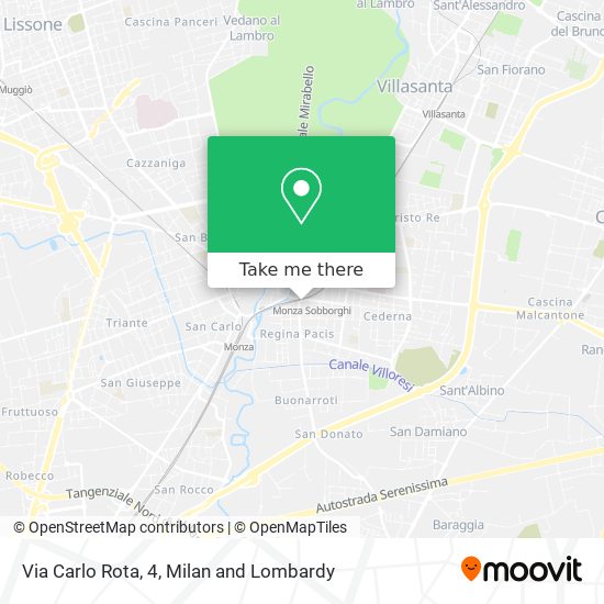 Via Carlo Rota, 4 map