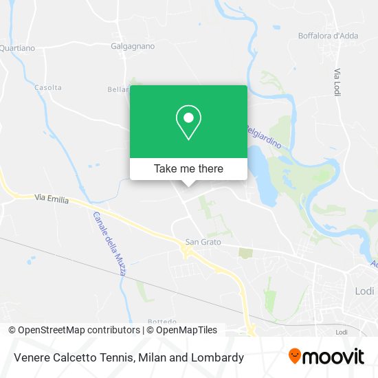 Venere Calcetto Tennis map