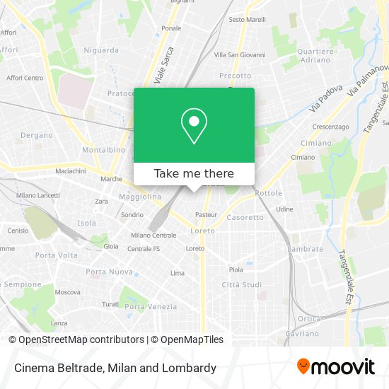 Cinema Beltrade map