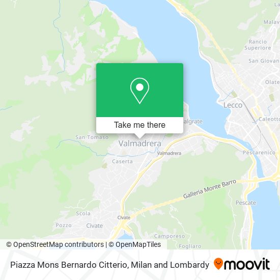 Piazza Mons  Bernardo Citterio map
