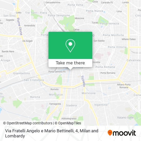 Via Fratelli Angelo e Mario Bettinelli, 4 map