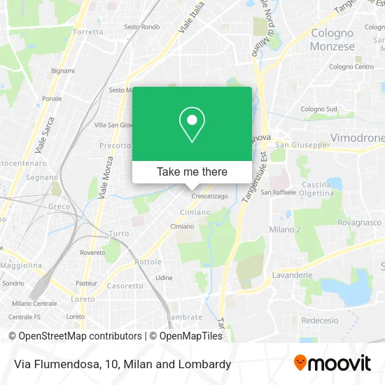 Via Flumendosa, 10 map