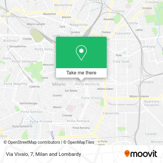 Via Vivaio, 7 map