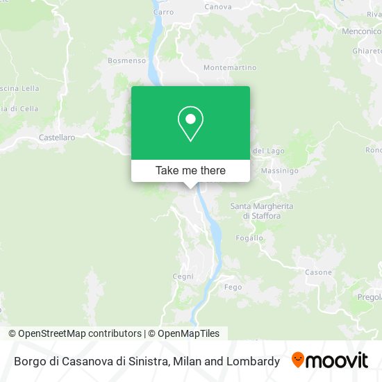 Borgo di Casanova di Sinistra map