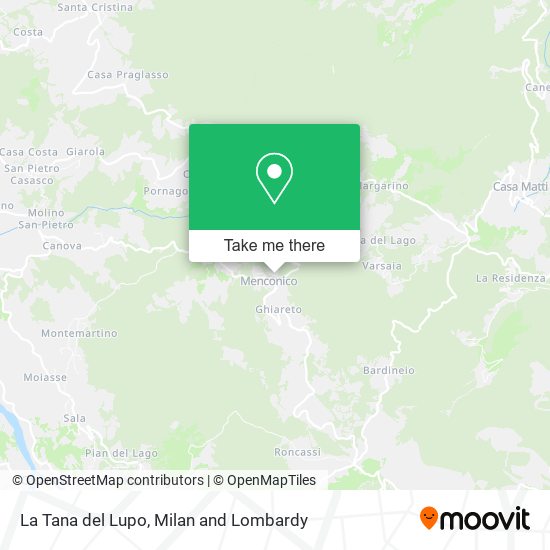 La Tana del Lupo map