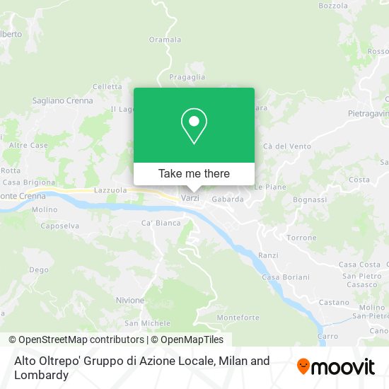 Alto Oltrepo' Gruppo di Azione Locale map