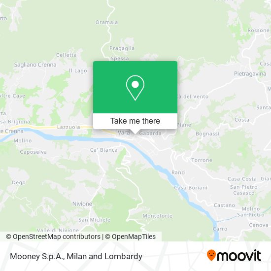 Mooney S.p.A. map