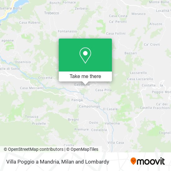 Villa Poggio a Mandria map
