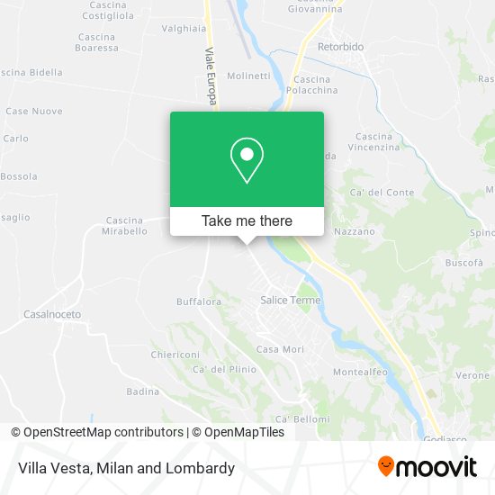 Villa Vesta map