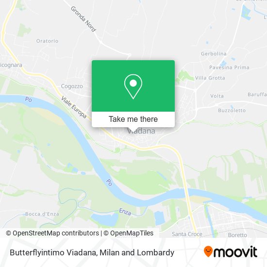 Butterflyintimo Viadana map