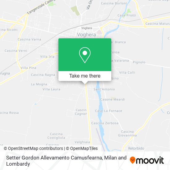 Setter Gordon Allevamento Camusfearna map